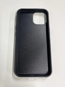 秋冬刺繡黑色小貓款式手機殼,適用於 Iphone - 黑與白 - 查看 6