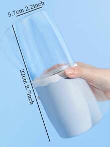 WHICHLIFE 1pc Plastic Portable Travel Tooth Mug Set Mouthwash Cup Tooth Cup Storage Box Portable Simple Toothbrush Tube - Baby Blue - View 5