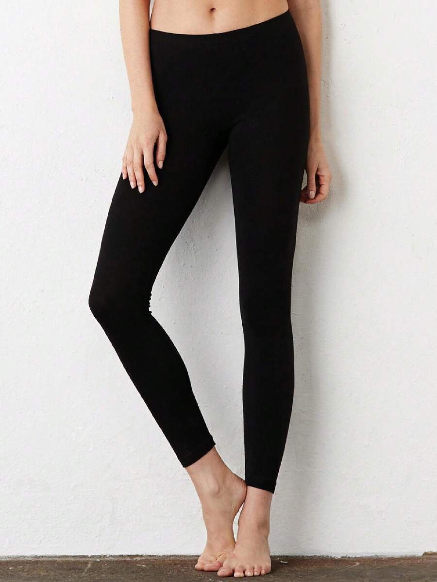 Women Sports Leggings - 黑色 - 查看 1