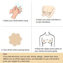 10pcs/20pcs Thin & Solid Nipple Stickers, Comfy Disposable Adhesive Nipple Covers Stickers, Women's Lingerie & Underwear Accessories