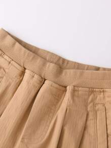 Annil Pantalones sueltos de color caqui para niños, suaves y cómodos con para la primavera y el otoño