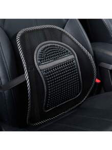 Respaldo Lumbar Asiento Auto Soporte Espalda Silla Oficina Vmingo - Blanco y Negro - Ver 4