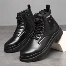 Botas Modernas Y Versátiles De Moda Para Hombres - Negro - Ver 1