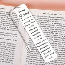 1pc Inspirational Bible Scripture Bookmark - Perfect Christian Gift for Women, Daughters, Book Enthusiasts, and Friends! - Silver - View 5