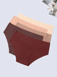 5 件裝無縫女士內褲,彈力舒適塑形內褲 - 彩色 - 查看 5