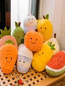 Peluche De Frutas Mini De Tela Suave Lindo Para Regalar En Cualquier Ocasión - Limón - Ver 2