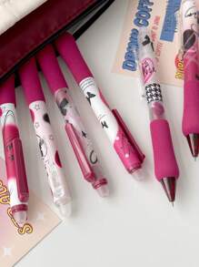 MOKA 3入組/盒中性鋼筆,,藍色的0.5mm可消除圓珠筆,文具用品適用於學生和辦公室工人,1盒 - 查看 3