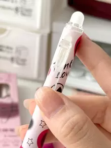 MOKA 3入組/盒中性鋼筆,,藍色的0.5mm可消除圓珠筆,文具用品適用於學生和辦公室工人,1盒 - 查看 7