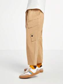 Annil Pantalones sueltos de color caqui para niños, suaves y cómodos con para la primavera y el otoño