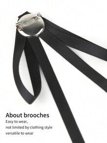 1入組女士簡約時尚蝴蝶結，適用於日常穿搭、外出、派對裝飾