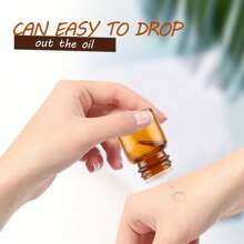 100pcs 1ml (1/4 Dram) Amber Glass Mini Sample Bottles, Essential Oil Vials - Brown - View 5