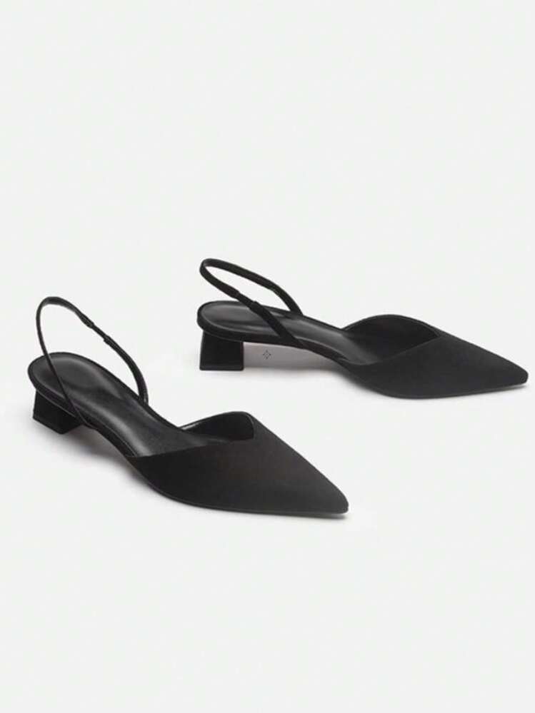 Women's Peep Toe Chunky Heel Sandals With Buckle Strap Closure And Plus Size Available 34-43 - Black - View 1