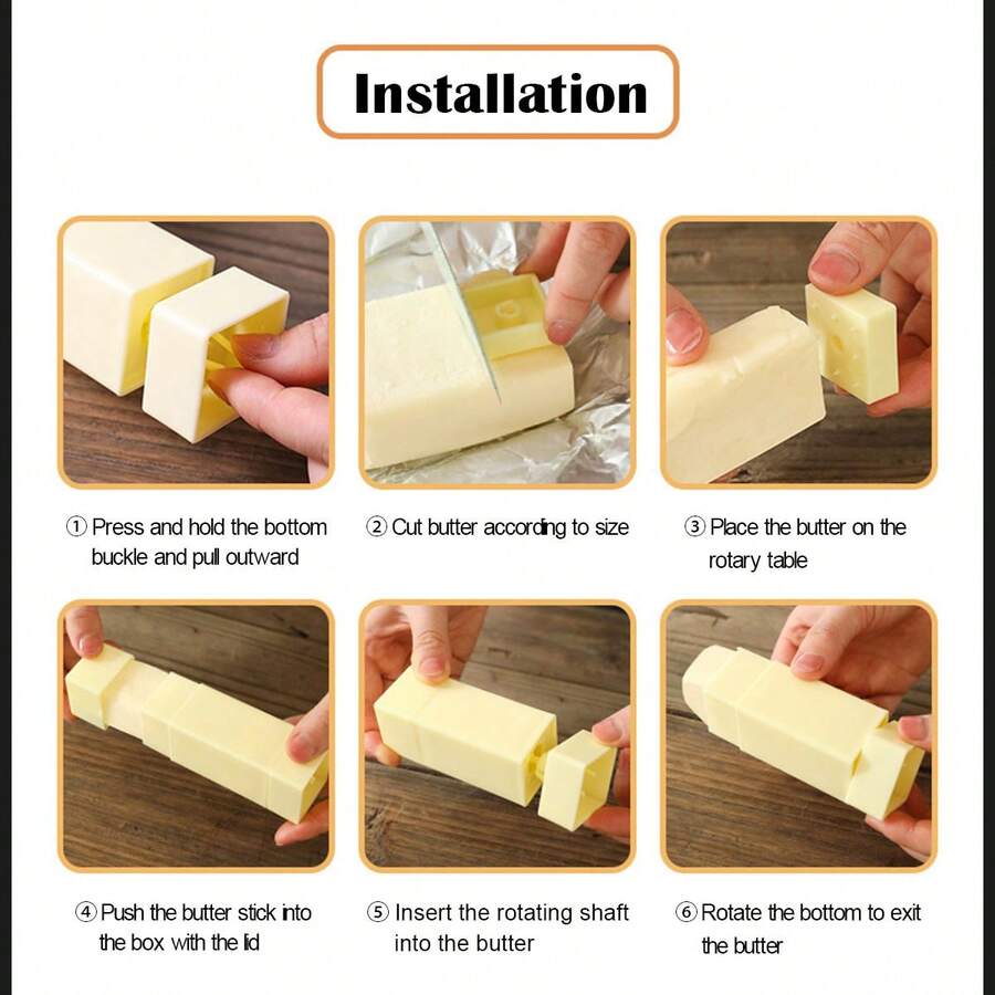 Yellow Butter Spreader Stick, Standing Retractable Butter Spreader