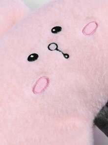 1pc Cute Cartoon Bunny Head Pillow Suitable For Various Scenes - Pink - View 3