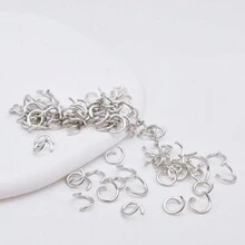 200pcs Stainless Steel Open Jump Ring For Jewelry Making, Double Loop Open Jump Ring Finding Connector - Multicolor - View 4