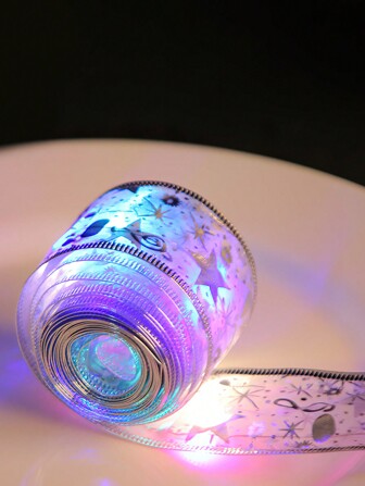 1pc Ins Style Christmas House Shaped Lamp With Cute Girl Figure, Christmas Decor With Lighting Strap