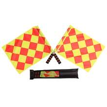 1 Pair Soccer Referee Flag, Heat Resistant Material, Suitable For Training And Competition - Multicolor - View 3