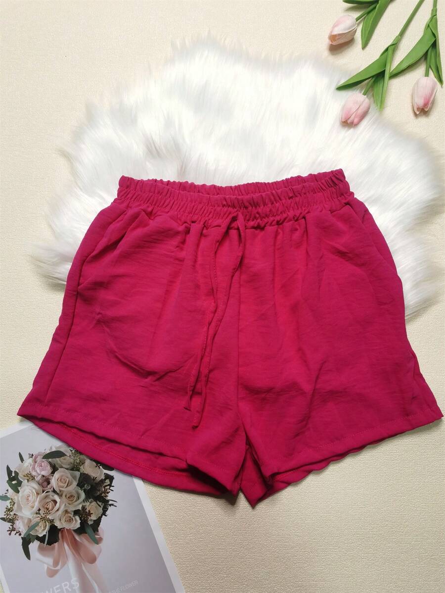 Women's Shorts With Tacito Duna Pocket - Hot Pink - View 1