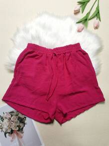 Women's Shorts With Tacito Duna Pocket - Hot Pink - View 2
