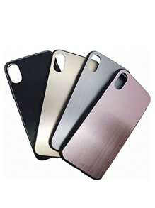 Funda Para Movil Para iPhone 6/7/8 Mas Mica Hidrogel Uso Rudo Aluminio Bumper Case - Plateado - Ver 3