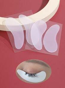 4入組套矽膠可重複使用睫毛延長墊日常使用，假睫毛工具眼墊 - 白色 - 查看 1
