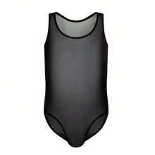 1pc heren sexy ondergoed hoge elasticiteit mesh bodysuit zacht en comfortabel