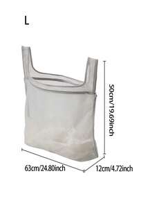 WHICHLIFE 1 件多功能洗衣袋、髒衣籃、晾衣籃和衣物收納袋 - 灰色 - 查看 11