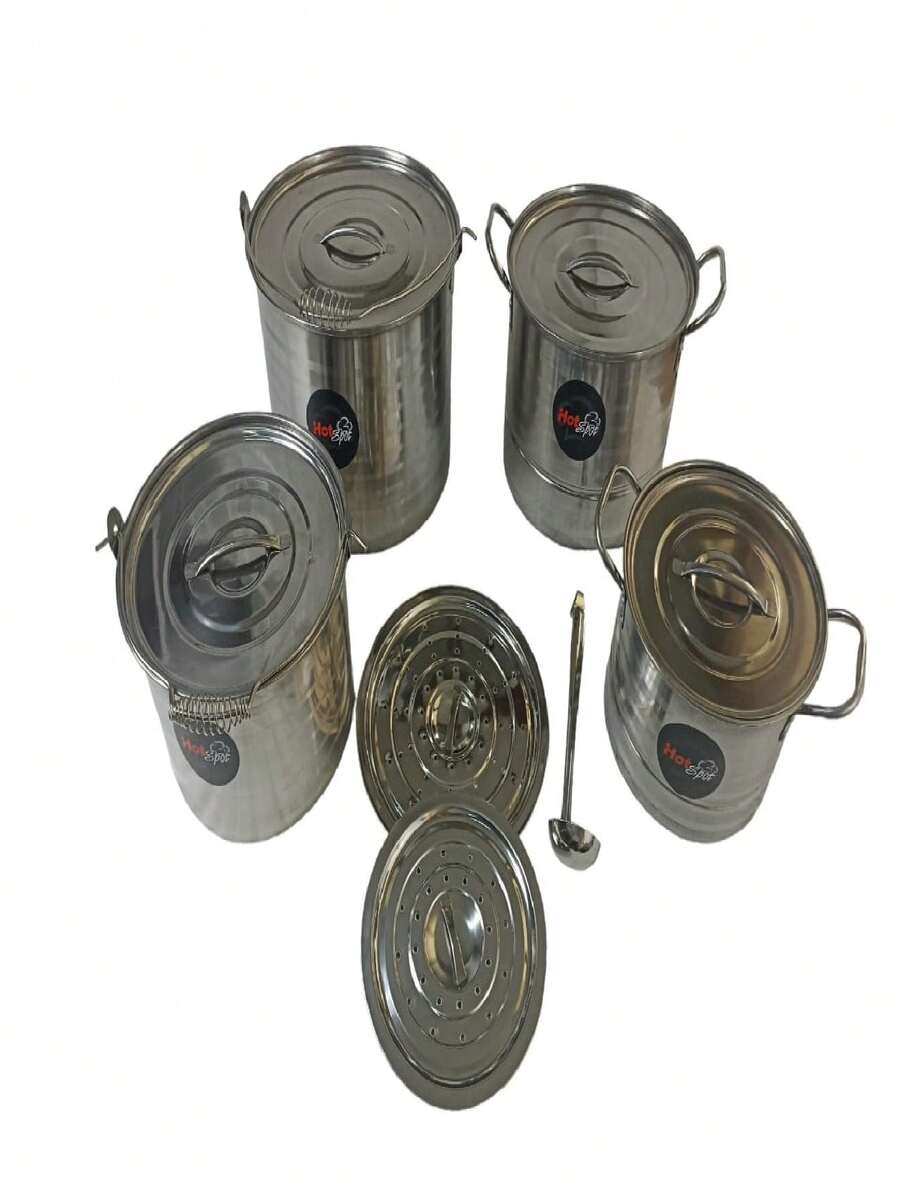Juego de Ollas Acero Inoxidable 11 Piezas Z558 - Gris - Ver 1
