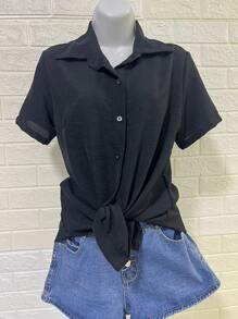 Women Blouses - màu đen - Xem 3
