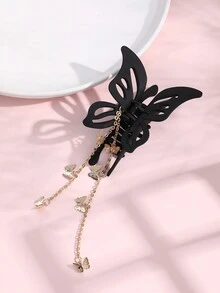 1只蝴蝶鉗夾髮飾,適合日常使用,時尚防滑夾子設計