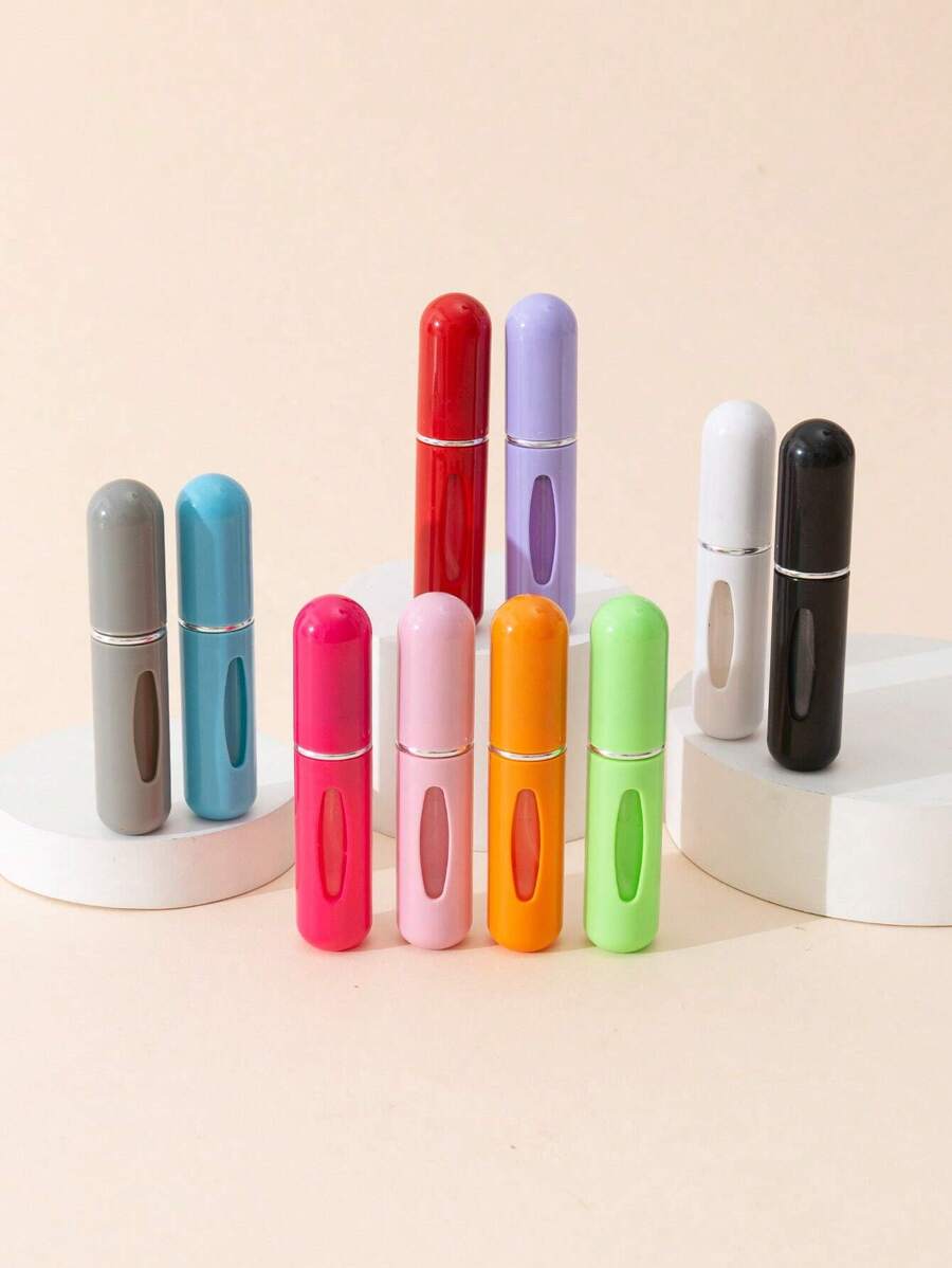 10Pcs/Set Mixed Color Bottom Refillable Perfume Spray Bottle Empty Atomizer Bottle For Travel Pocket Travel Size Cologne Sprayer, Living Room Home Bedroom Bathroom House Decor, Travel Stuff, Wedding, Party, Birthday, Gifts For Men Mom Dad Friends, New Years, Accessories, Funny Gift