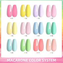 XEIJAYI 1 Color Spring Bright Macaroon Candy Nail Polish Gel Easter Limited Edition Nail Gel For Women - DIY Home Salon Nail Art - 綠色 - 查看 3