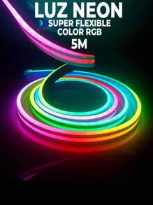 Manguera Tira Neon Led Flexible Luz Calida Con Eliminador - Naranja - Ver 5