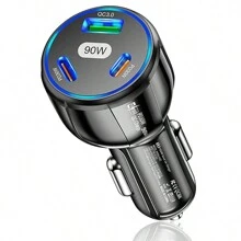 車載快速充電器,90w C 型車載充電器汽車配件,汽車配件點煙器 Usb 車載充電器兼容 Iphone 15 14/13/12/mini/pro/pro Max - 彩色 - 查看 11