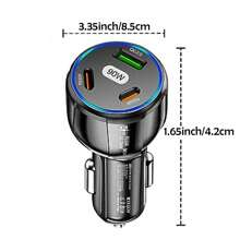 車載快速充電器,90w C 型車載充電器汽車配件,汽車配件點煙器 Usb 車載充電器兼容 Iphone 15 14/13/12/mini/pro/pro Max - 彩色 - 查看 8