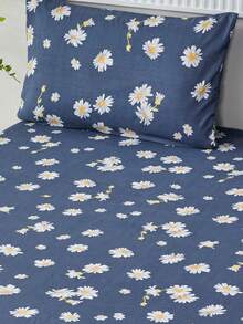 (2-3)Pcs/Set Printed Bedding Set, 1 Fitted Sheet & 2 Pillowcases (Skirt Height: 30cm) - little daisy - View 6
