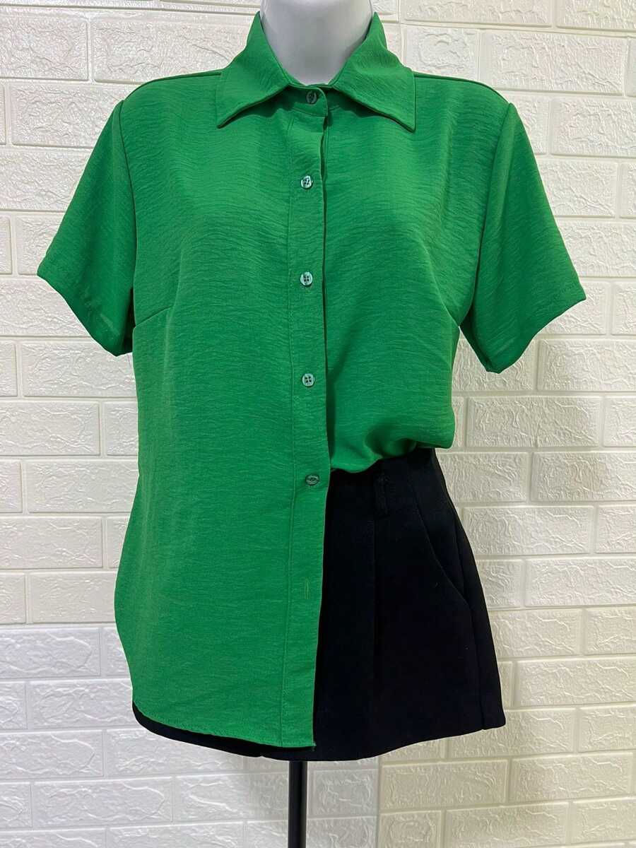 Women Blouses - Green - View 1