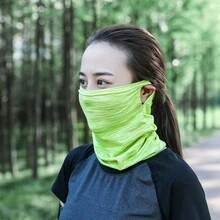 Mặt nạ chống nắng chống tia cực tím 1 chiếc, Xe đạp ma thuật ngoài trời, Băng đô thể thao trên băng mùa hè, Bảo vệ chống nắng treo tai, Dây chuyền nam và nữ chống gió - màu đen - Xem 6