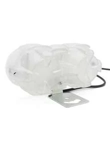 Faro LED auxiliar luz delantera 18 LED halo azul/rojo cuerpo PVC transparente para coche moto - Blanco - Ver 4