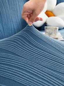 1 Stück Jacquard einfarbige Sofaüberwürfe, vier Jahreszeiten universell, antirutsch, moderner minimalistischer Stil, geeignet für L-förmige Sofas und 1/2/3/4-Sitzer Sofas (inklusive Kissenbezug)