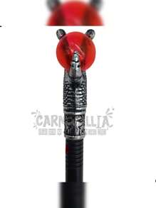 Cetro Rojo Maléfica Báculo Hechicería Accesorio Halloween - Rojo - Ver 9