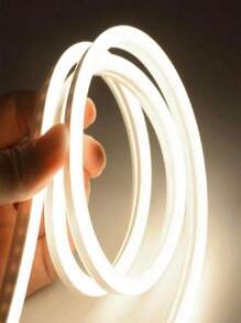 Manguera Tira Neon Led Flexible Luz Calida Con Eliminador - Blanco - Ver 2