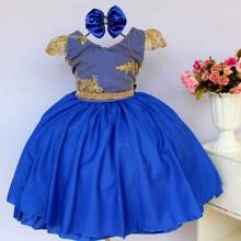 Young Girls Dresses - Màu xanh lam - Xem 1