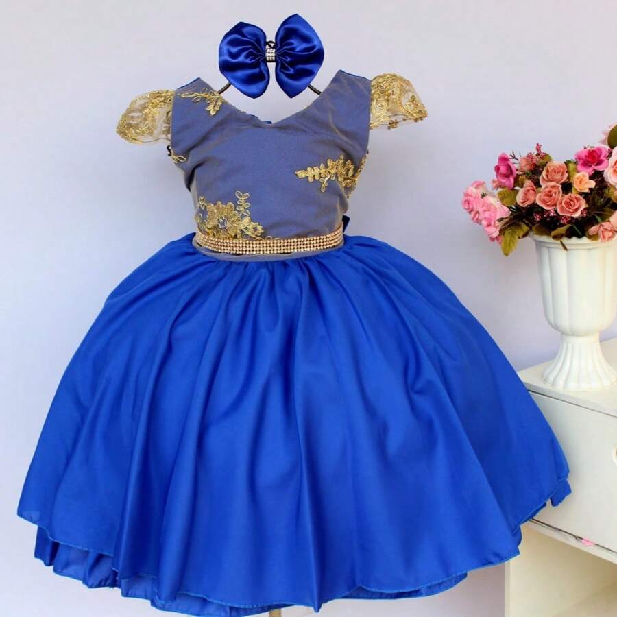 Young Girls Dresses - Màu xanh lam - Xem 1