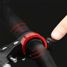 1只單車隱形鈴,超聲鋁合金q鈴適用於山地單車騎行裝備 - 紅色 - 查看 2