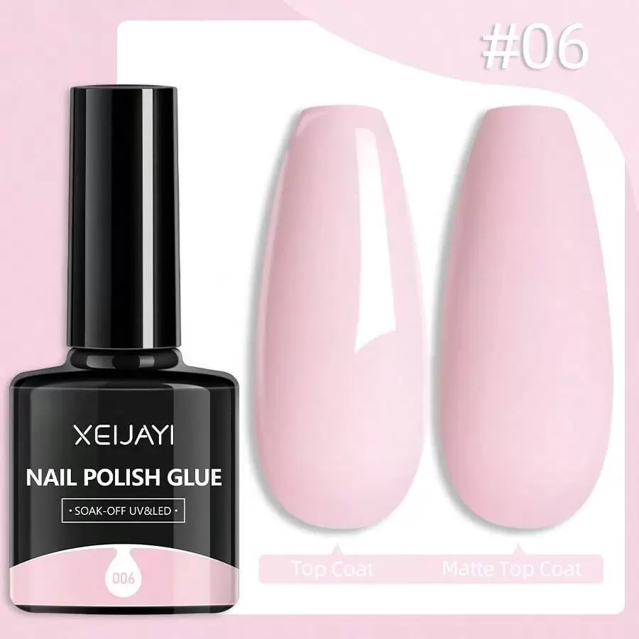XEIJAYI 1 Pink Color Spring Bright Macaroon Candy Shine Finish Nail Polish Gel Easter Limited Edition Nail Gel For Women - Diy Home Salon Nail Art Gift For Women - 淺粉色 - 查看 1