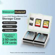 Llano相機電池盒專業防水防潑防護記憶卡sd Tf卡保護套 - LJN-DCH06(適用於LP-E17) - 查看 11