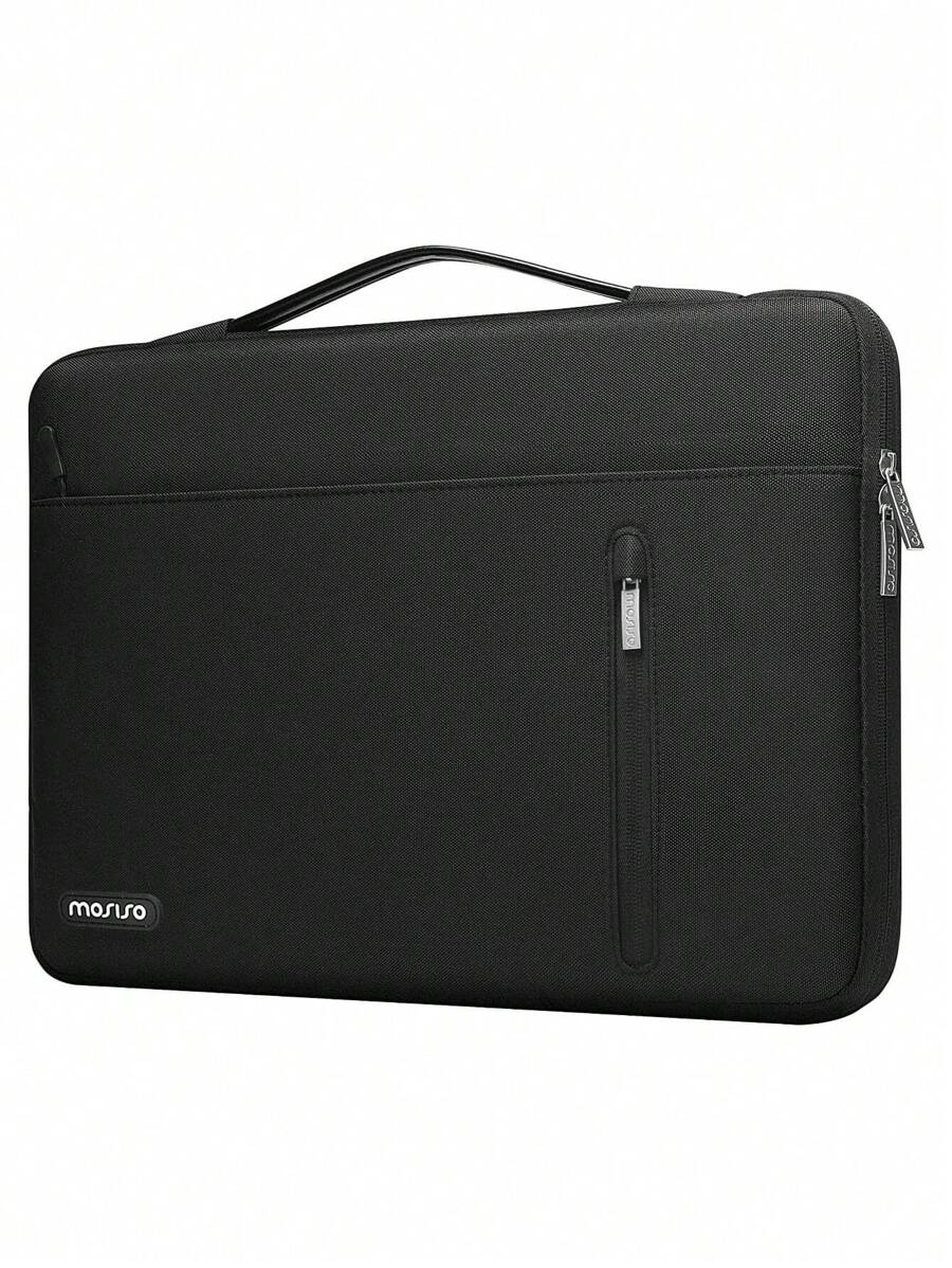 MOSISO 360 Protective Laptop Sleeve Bag Compatible with MacBook Air/Pro, 13-16inch Notebook, Horizontal Bag with Belt&Right Pocket - Hitam - View 1