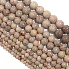 1條天然拉布拉多石珠串,適用於珠寶製作,4/6/8/10mm珠子 - 卡其色 - 查看 6