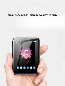 Upgraded Portable Mp3/mp4 Player With Metal Shell, 1.8-inch Touchscreen, Audio And Video Playback, E-book Reading, Nex Speaker, Pcm Recording From A Distance And 8gb Memory, Ultra-thin And Lightweight - Black - View 4